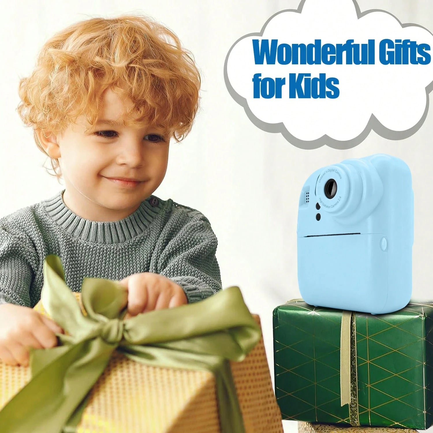 Cámara Fotos Infantil Impresión Instantánea 1080P